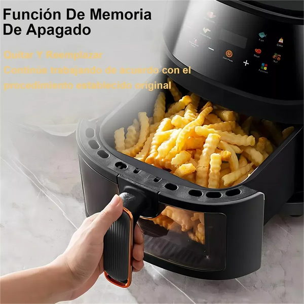 8 liter household fully automatic intelligent oil-free air fryer electromechanical oven